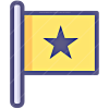 Flag 2 Star icon